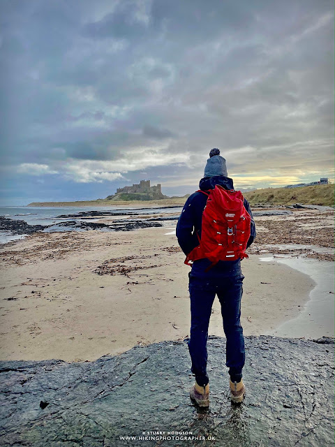 Bamburgh castle walk Budle bay best views northumberland walks