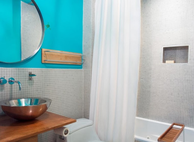 bold brights color for bathroom