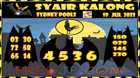 Prediksi Sydney Kalong Keramat Rabu 19-Juli-2023