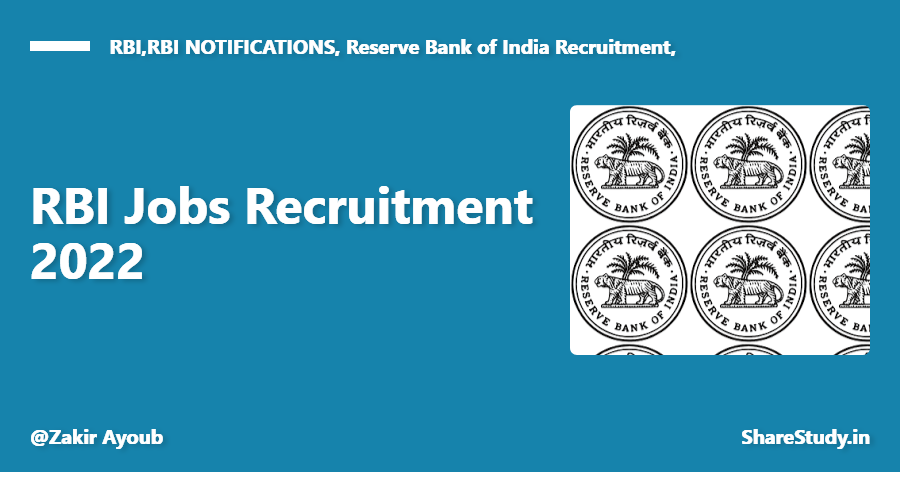 RBI (Reserve Bank of India) Jobs Recruitment 2022