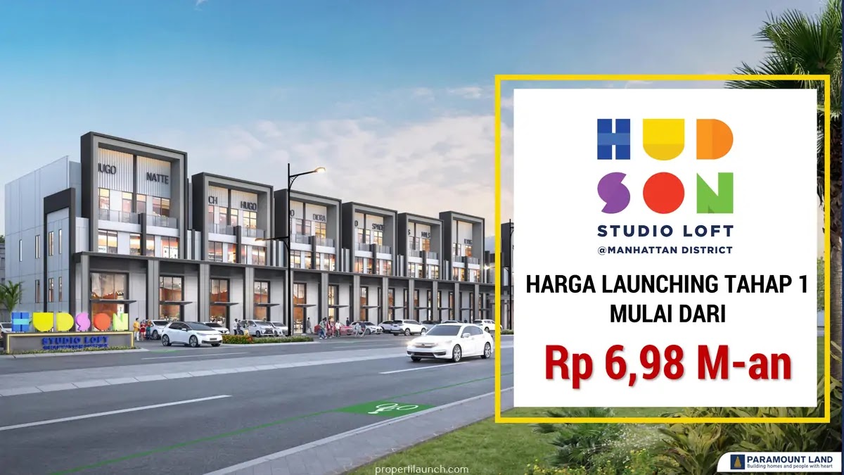 Harga Jual Ruko Hudson Studio Loft Gading Serpong