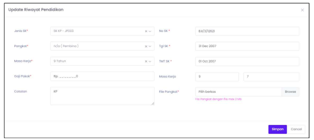 PANDUAN UPDATE DATA DAN UPLOAD DOKUMEN PADA SIMPEG 5.0 KEMENAG