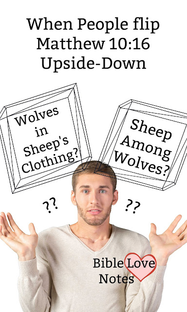 Beware, dear Christians. Don't flip Matthew 10:16 Upside-Down! This 1-minute devotion explains.