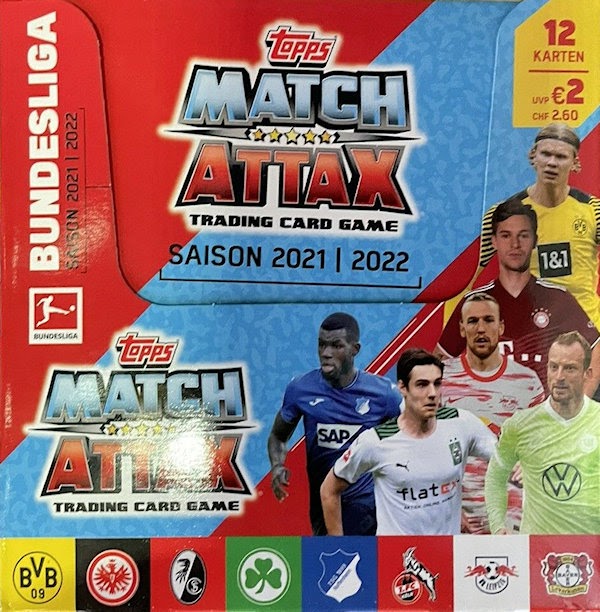 Match Attax 2021/22 Bundesliga Display 36 Booster OVP