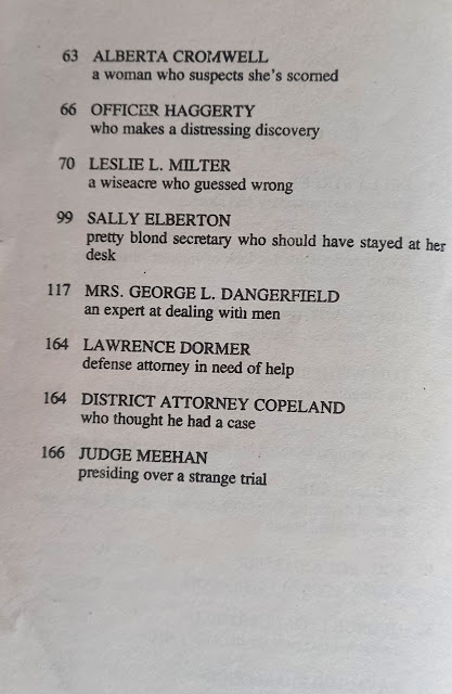 Second list of characters from The Case of the Drowning Duck