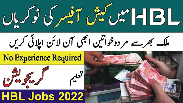 Jobs for HBL Cash Officers in 2022 | Jobstimeline.com