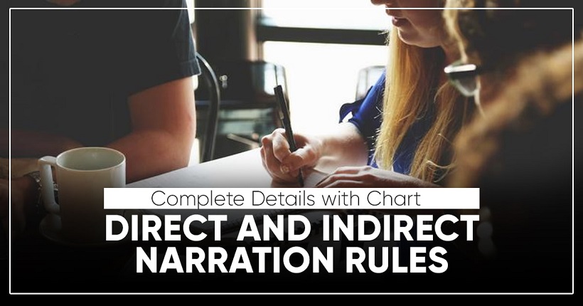 Narration Rule Chart Free PDF Download