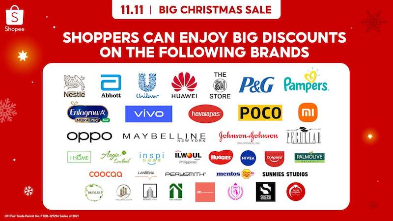 Top brands on Shopee Philippines