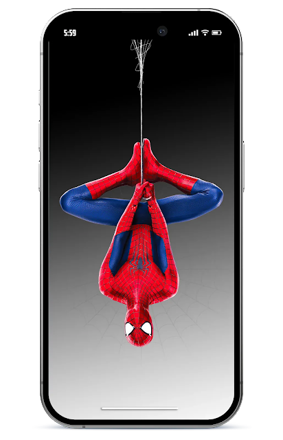 Spider-Man Dynamic Island Wallpaper for iPhone Pro Max