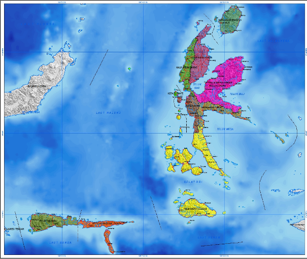 Letak Geografis Kabupaten dan Kota di Provinsi Maluku