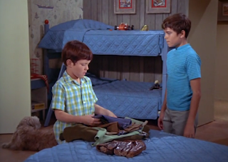 Peter asks Bobby what he's up to as Bobby packs a suitcase in the boys' room.