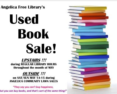 Month of May  Angelica Library Used Book Sale