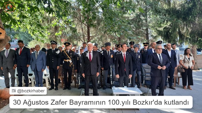 30 Ağustos Zafer Bayramının 100.yılı Bozkır'da kutlandı