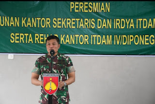 Kasdam IV/Diponegoro Resmikan Gedung Itdam IV/Diponegoro   