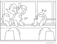 Among Us blame coloring page