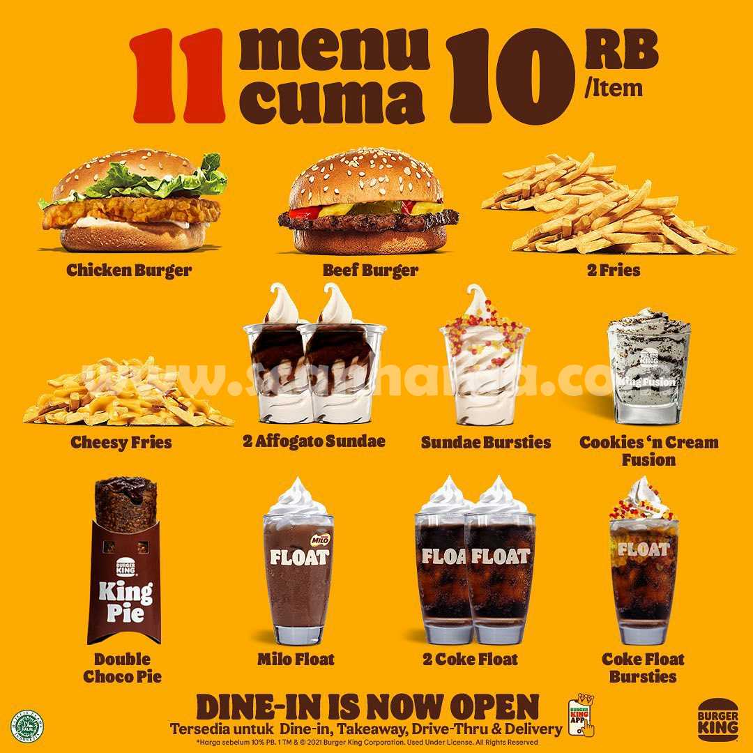 BURGER KING Promo CHEBAN - Cheeseburger cuma Ceban per item 2