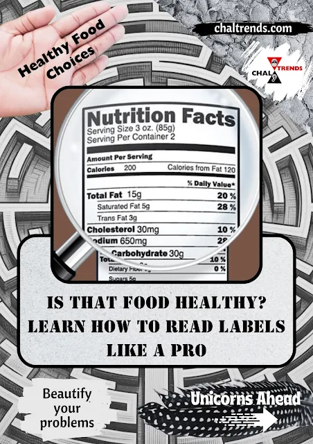 Nutrition facts in food label
