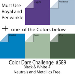 Challenge #589  TWO COLORS + ONE COLOR BOARD - FEB 23RD - MAR 7TH