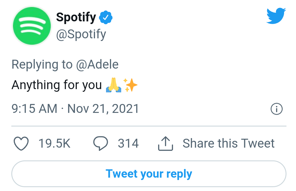 Adele angers on spotify- removed her album shuffle button