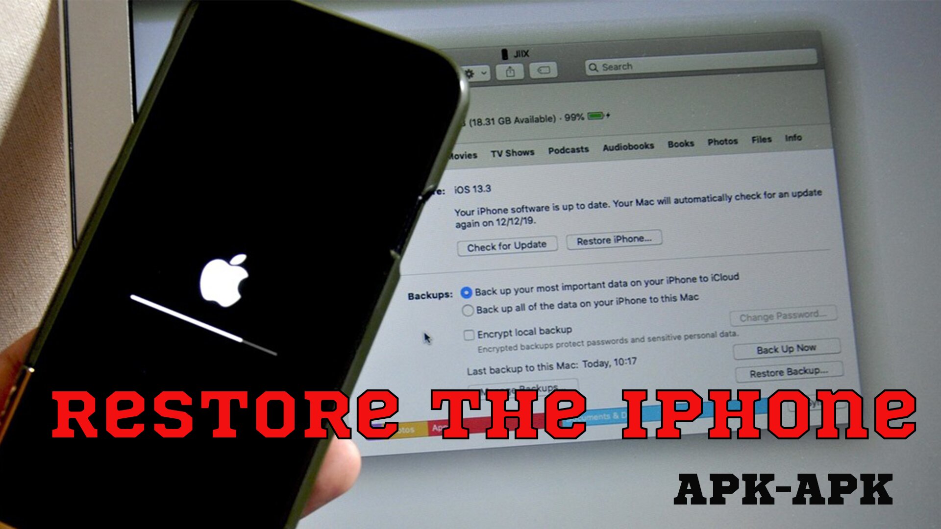 restore the iPhone
