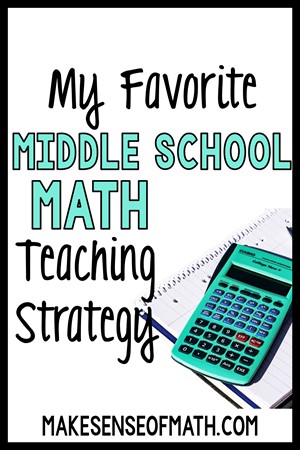 Math Teaching Tip Middle School Math