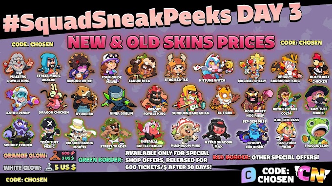 Squad Busters New Update All Skins