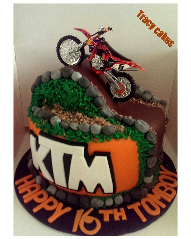 dirt bike cake