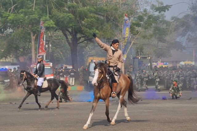 HUT TNI ke 78, Berbagai Atraksi Memukau, Hibur Masyarakat Kalsel