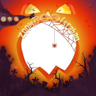 Twibbon or Birthday Photo Frame Happy Halloween, 31 October 2021