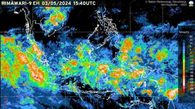 Analisis Suhu Panas dan Potensi Cuaca Signifikan di Sebagian Wilayah Indonesia Sepekan ke Depan