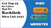 Get top 25 Do Follow High DA Backlink Sites List 2022