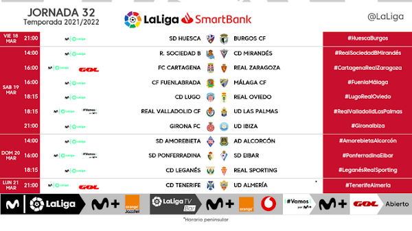 El Fuenlabrada - Málaga, el 19 de marzo a las 16:00 horas