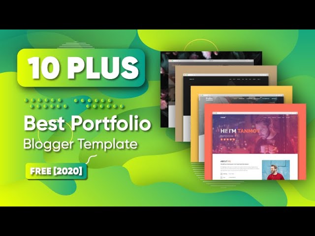 Portfolio Blogger Template Free Download 2022