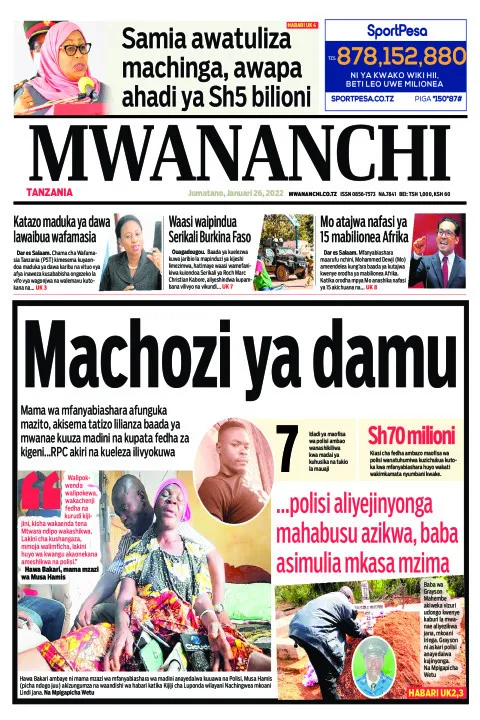 Magazeti ya leo Tanzania January 26, 2022 Newspapers
