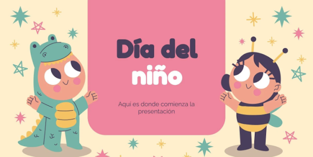 spanish childrens day free ppt templates