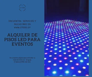 Alquiler de pisos led para eventos