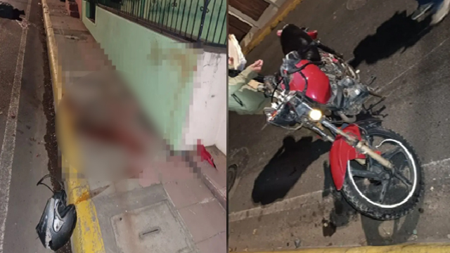 Nicaragua: Motociclista muere al impactar de rebote contra el muro de concreto del porche de una vivienda