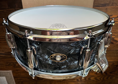 Finished 1950s Slingerland solid maple snare sounds as good as it looks