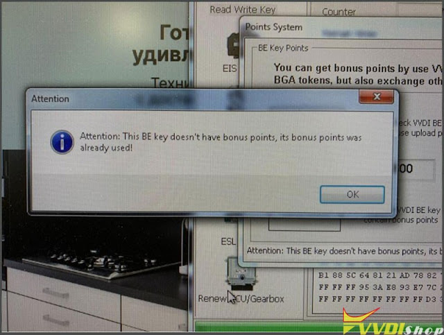 Fix VVDI MB “BE Key Doesn’t Have Bonus Points 1