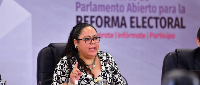 Atenta contra federalismo y democracia Iniciativa de Reforma Electoral: Consejera Electoral Carolina del Ángel Cruz