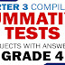 GRADE 4: Quarter 3 SUMMATIVE TESTS (COMPILED) With Answer Keys