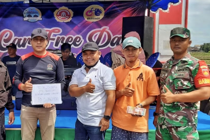 Babinsa Prambanan Dampingi Penggalangan Dana Korban Gempa Cianjur