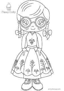 cute costumes coloring pages girls