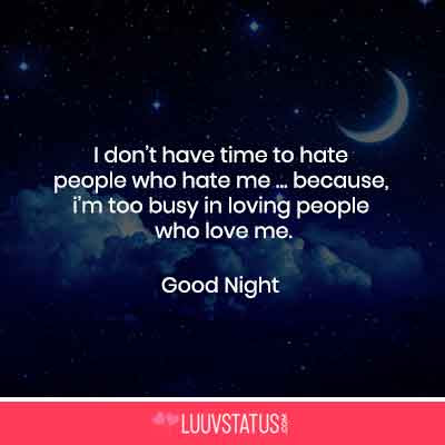 love good night sms in english