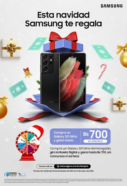 Samsung regala hasta Bs. 700 por la compra de cualquier producto en promoción