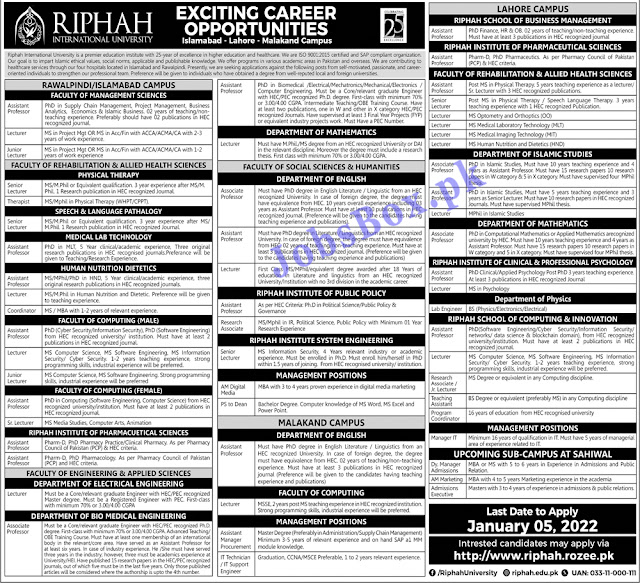 riphah-international-university-latest-jobs