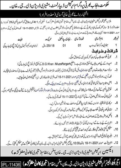 Punjab Government Jobs | Irrigation Department Punjab Latest Jobs 2021
