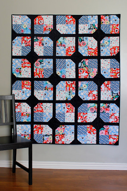 Make Believe quilt pattern by Andy Knowlton of A Bright Corner - a fat quarter or layer cake or charm pack quilt in five sizes