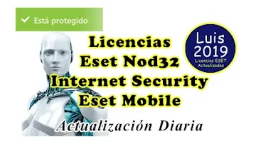 Licencias Eset Nod32 y Eset Internet Security 2024 2025