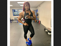 Huge female bodybuilder Monique Jones: Is this the next Ms Olympia getting huge in the gym? (We think it might be!)